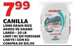 Sedano's Canilla long grain rice offer