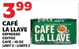 Sedano's Cafe La Llave espresso coffee offer