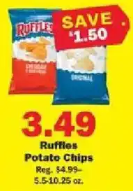 Schnucks Ruffles Potato Chips offer