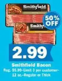 Schnucks Smithfield Bacon offer