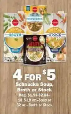Schnucks Schnucks Soup, Broth or Stock offer