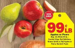 Schnucks Apples or Pears offer