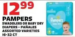 Sedano's Pampers swaddlers or baby dry diapers offer