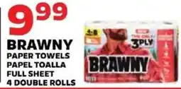 Sedano's Brawny paper towels offer