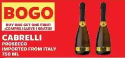 Sedano's Cabrelli Prosecco offer
