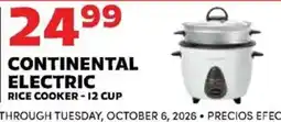 Sedano's Continental Electric Rice Cooker offer