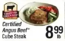 Lowes Foods Certified Angus Beef Cube Steak offer