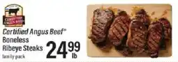 Lowes Foods Certified Angus Beef Boneless Ribeye Steaks offer
