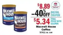 Schnucks Maxwell House Coffee offer