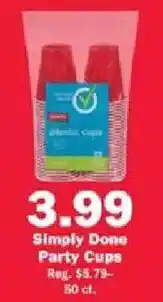 Schnucks Simply Done Party Cups offer
