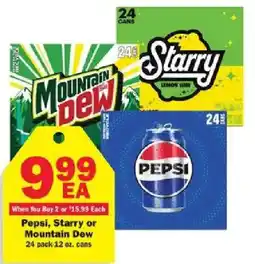 Schnucks Pepsi, Starry or Mountain Dew offer