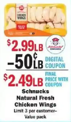 Schnucks Schnucks Natural Fresh Chicken Wings offer