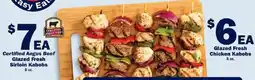 Schnucks Certified Angus Beef Glazed Fresh Sirloin Kabobs offer