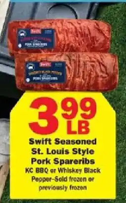 Schnucks Swift Seasoned St. Louis Style Pork Spareribs offer