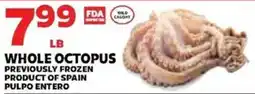 Sedano's Whole Octopus offer