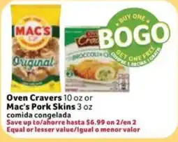 Fresco y Más Oven Cravers or Mac's Pork Skins offer