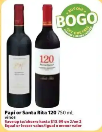Papi or Santa Rita 120