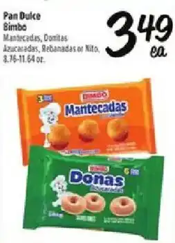 Fiesta Mart Bimbo Mantecadas, Donas Azucaradas, Rebanadas or Nito offer