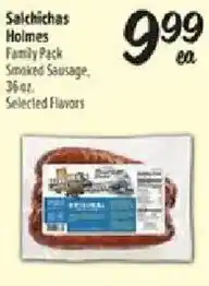 Fiesta Mart Salchichas Holmes Family Pack Smoked Sausage offer