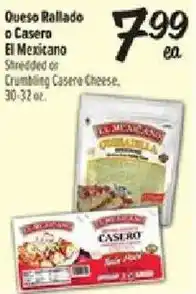 Fiesta Mart El Mexicano shredded or crumbling casero cheese offer