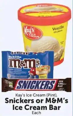 Food City Kay's Ice Cream, Snickers offer
