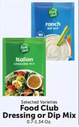 Food City Food Club Dressing or Dip Mix offer