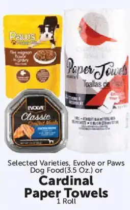 Food City Evolve or Paws Dog Food offer