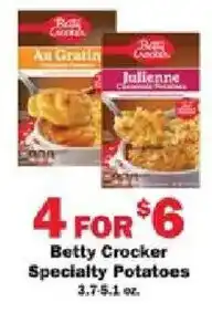 Schnucks Betty Crocker Specialty Potatoes offer