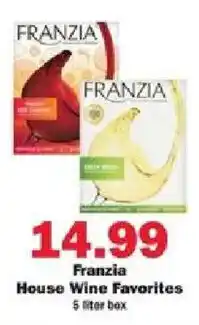 Schnucks Franzia House Wine Favorites offer