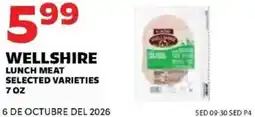 Sedano's Wellshire lunch meat offer