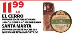 Sedano's El Cerro imported serrano ham offer