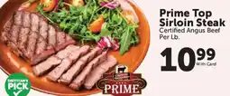 Food City Certified Angus Beef Prime Top Sirloin Steak offer