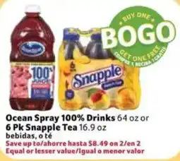 Fresco y Más Ocean Spray 100% Drinks offer