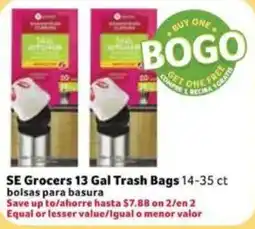 Fresco y Más Se Grocers 13 Gal Trash Bags offer
