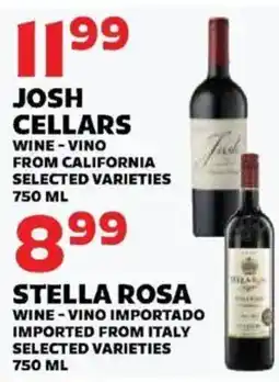 Sedano's Josh Cellars Wine offer