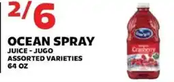 Sedano's Ocean Spray juice - jugo assorted varieties offer