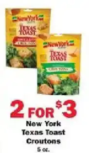 Schnucks New York Texas Toast Croutons offer