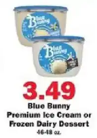 Schnucks Blue Bunny Premium Ice Cream or Frozen Dairy Dessert offer