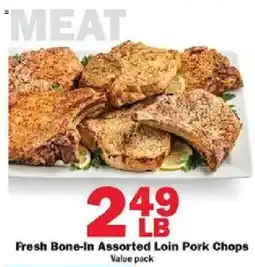Schnucks Fresh Bone-In Assorted Loin Pork Chops offer