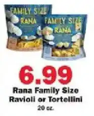 Schnucks Rana Family Size Ravioli or Tortellini offer
