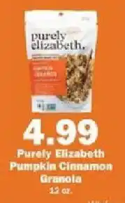 Schnucks Purely Elizabeth Pumpkin Cinnamon Granola offer