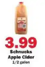 Schnucks Schnucks apple cider offer