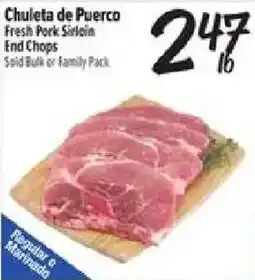Chuleta de Puerco Fresh Pork Sirloin End Chops