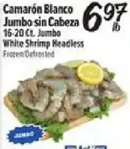 El Super White Shrimp Headless offer