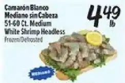 El Super White Shrimp Headless offer