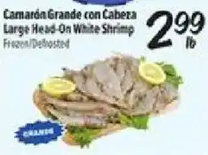 El Super Large Head-On White Shrimp offer
