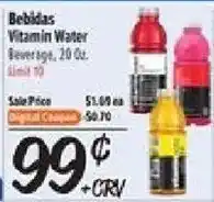 El Super Bebidas Vitamin Water Beverage offer