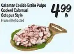 El Super Cooked Calamari Octopus Style offer