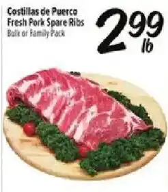 Fiesta Mart Costillas de Puerco Fresh Pork Spare Ribs offer