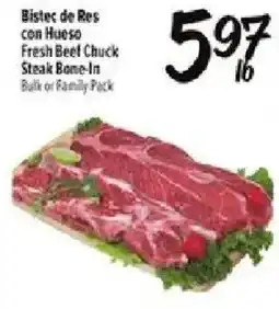 Fiesta Mart Fresh Beef Chuck Steak Bone-In offer